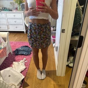 Floral Mini Skirt